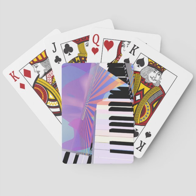 Freeing Keyboard Music Playing Cards (Back)