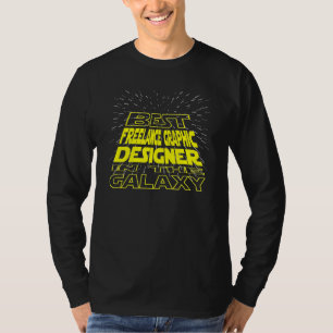 Freelance Graphic Designer Cool Galaxy Job T-Shirt