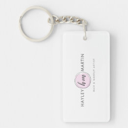 Freelance Makeup Artist Or Salon Custom Logo Key Ring