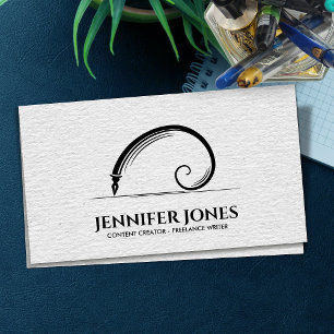 Freelance Writer Sacred Geometry Golden Spiral Business Card