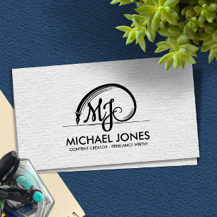 Freelance Writer Sacred Geometry Golden Spiral Business Card