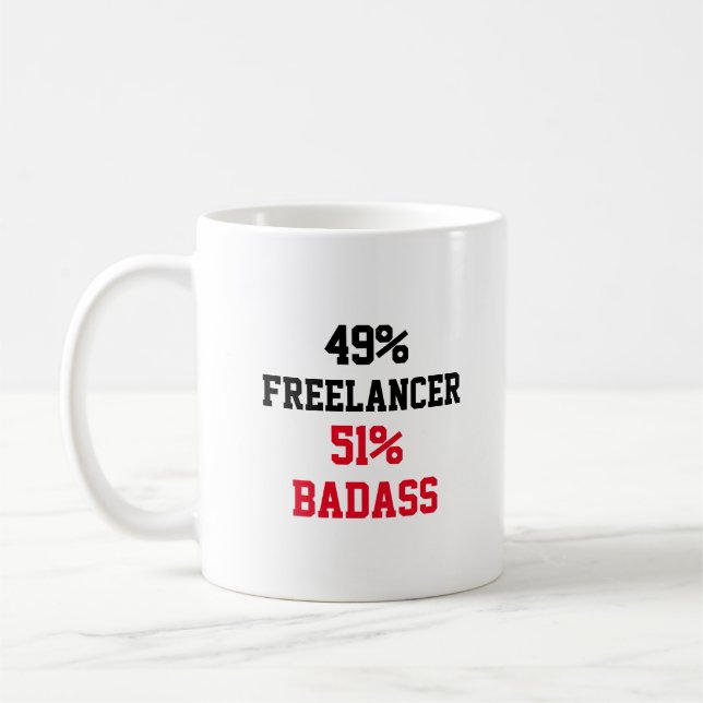 Freelancer Badass Coffee Mug (Left)