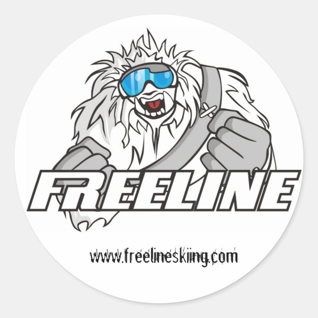 FreeLine Team Logo Classic Round Sticker (Front)
