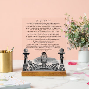 Freemason  acrylic sign