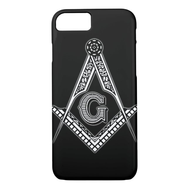 Freemason (Black) Case-Mate iPhone Case (Back)