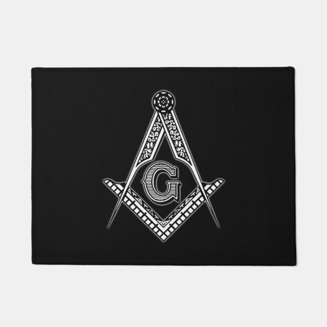 Freemason (Black) Doormat (Front)