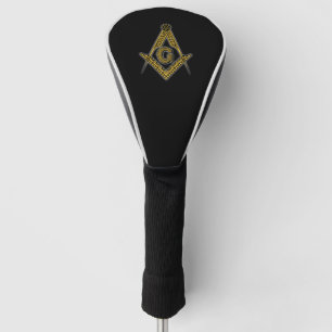 Freemason (Black & Gold) Golf Head Cover