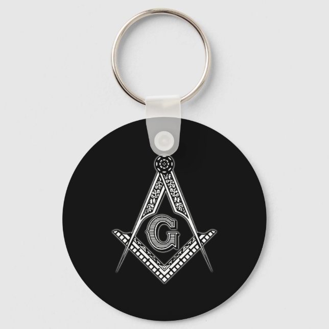 Freemason (Black) Key Ring (Front)