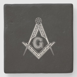 Freemason (Black) Stone Coaster