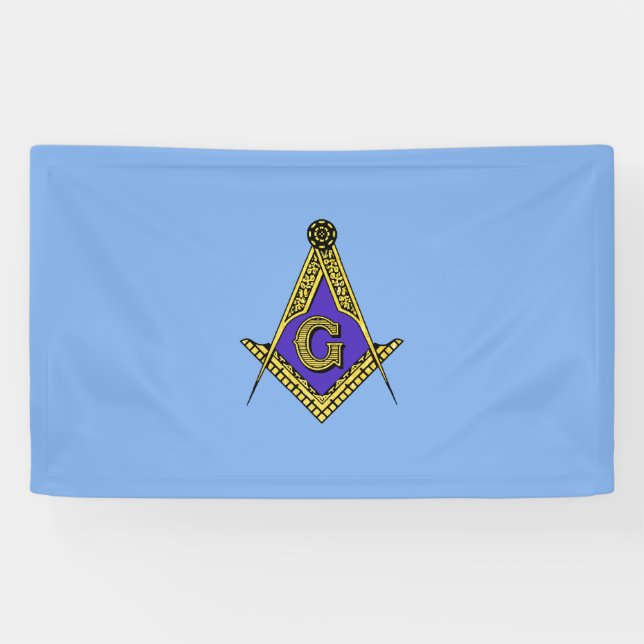 Freemason (Blue) Banner (Horizontal)