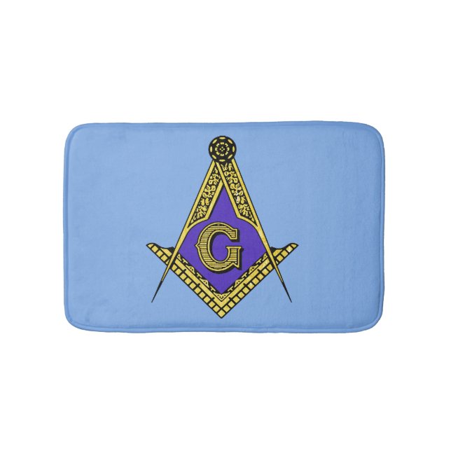 Freemason (Blue) Bath Mat (Front)