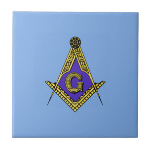 Freemason (Blue) Ceramic Tile