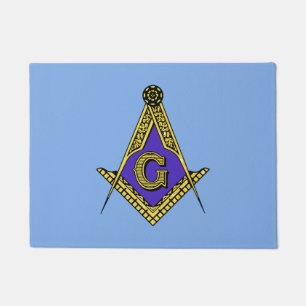 Freemason (Blue) Doormat