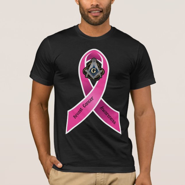 Freemason Breast Cancer Awareness  T-Shirt (Front)