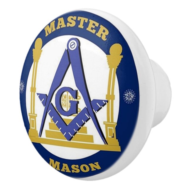 Freemason Ceramic Knob (Right)