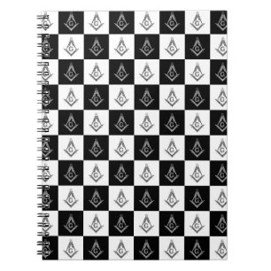 Freemason Chequered Pattern Notebook