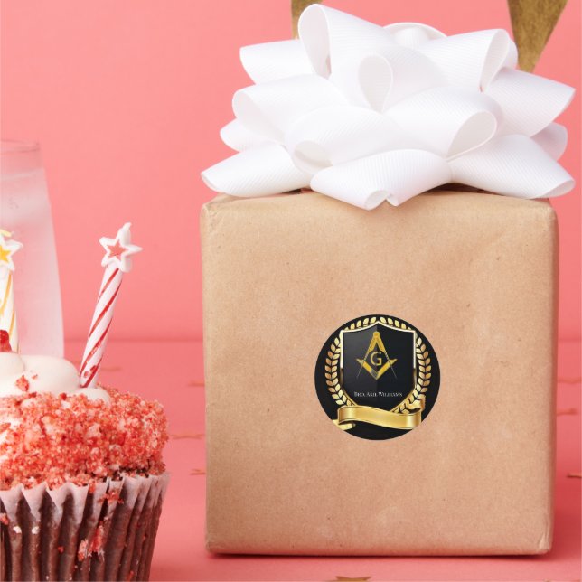 Freemason Classic Round Sticker (Party)