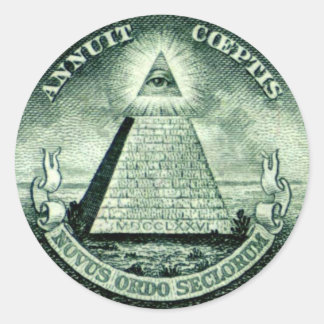 freemason classic round sticker