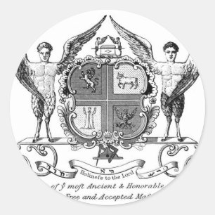 Freemason Classic Round Sticker
