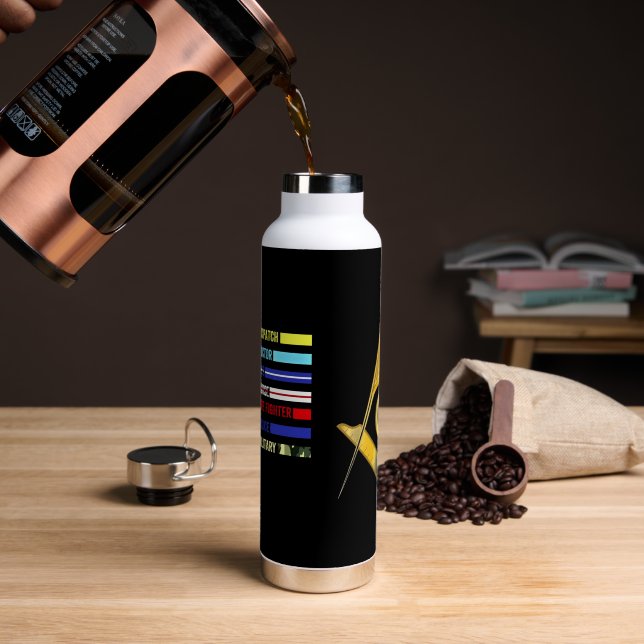 Freemason First Responders Water Bottle (Coffee)