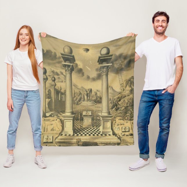 Freemason Fleece Blanket (In Situ)