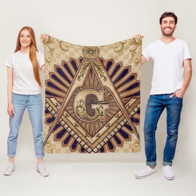 Freemason Fleece Blanket (In Situ)