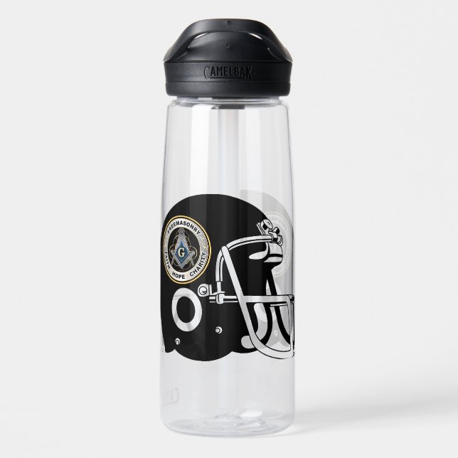 Freemason Football Water Bottle (Back)