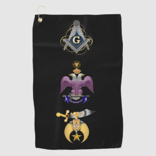 Freemason  golf towel