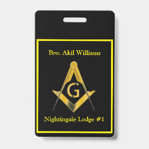 Freemason  ID badge