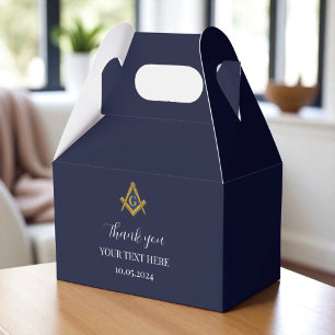 Freemason Masonic Blue Minimalist Elegant Modern Favour Box