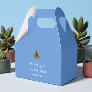 Freemason Masonic Blue Minimalist Elegant Modern Favour Box