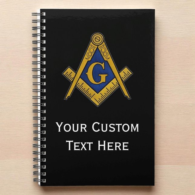 Freemason Masonic Gifts Square and Compass Black Planner (Creator Uploaded)