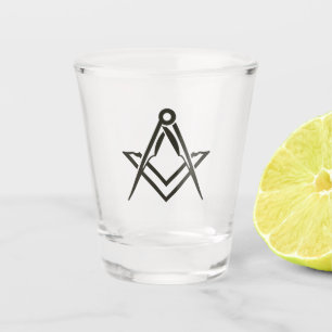 Freemason Masonic Gifts Symbol Compass Mason Shot Glass