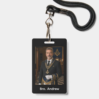 Freemason Masonic Lodge ID Badge