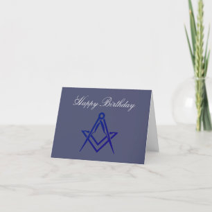 Freemason Masonic Mason Freemason Birthday Thank You Card