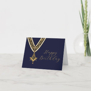 Freemason Masonic Mason Freemason Birthday Thank You Card