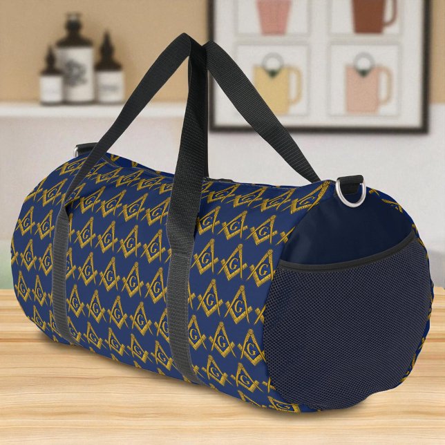 Freemason Masonic Square and Compass Freemasonry Duffle Bag (Creator Uploaded)