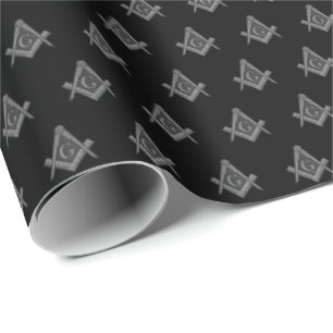 Freemason Masonic Square and Compass Freemasonry Wrapping Paper
