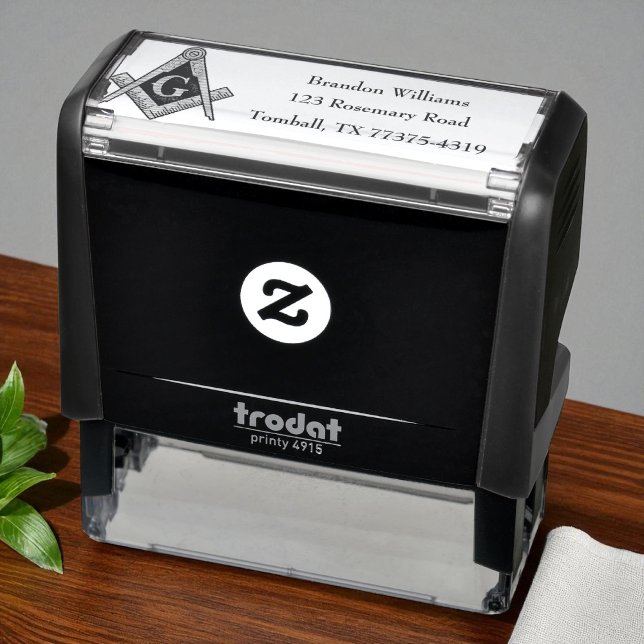 Freemason Masonic Square and Compass  Self-inking Stamp (Creator Uploaded)