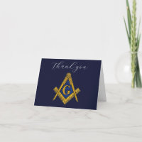 Freemason Masonic Square and Compass Thank you