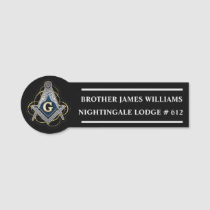 Freemason Name Tag