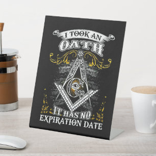 Freemason pedestal sign