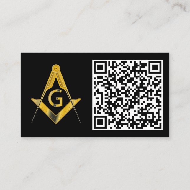 Freemason QR Code Business card (Front)