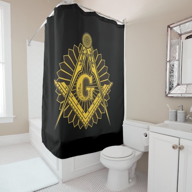 Freemason  shower curtain (In Situ)