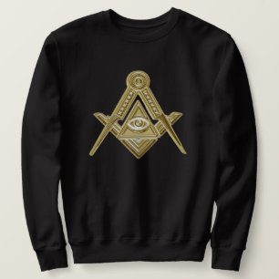 Freemason Square and Compass Charity Masonic Black Sweatshirt