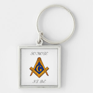 Freemason Square and Compass Charity Masonic Keych Key Ring