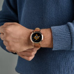 Freemason Square and Compass Charity Masonic Watch<br><div class="desc">So mote it be,  Freemason,  square and compass,  charity,  Masonic symbol watch. Personalise it with your own text.</div>