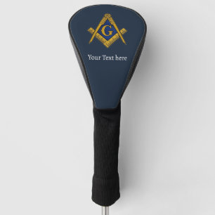 Freemason Square and Compass Masonic Gift Golfer Golf Head Cover