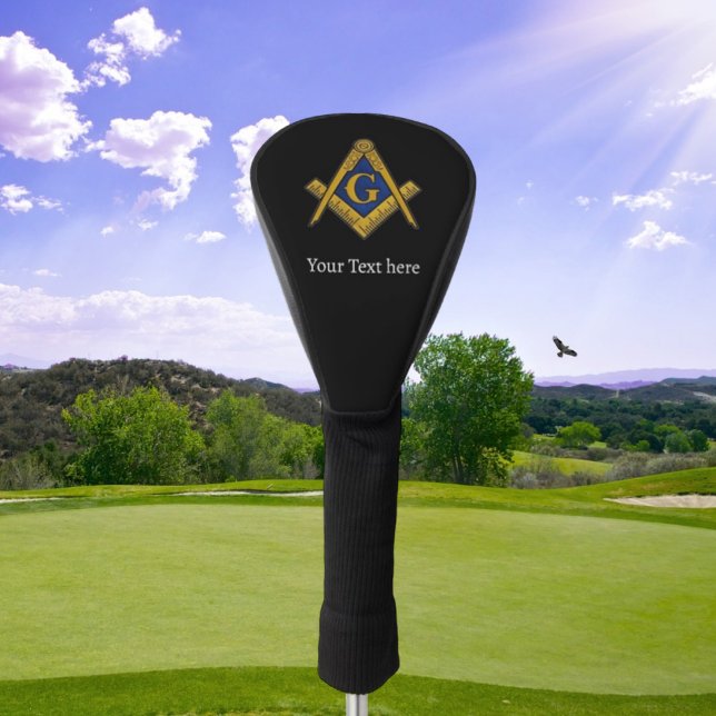 Freemason Square and Compass Masonic Gift Golfer Golf Head Cover (Creator Uploaded)