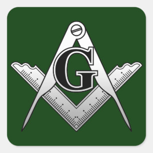 Freemason Square Sticker